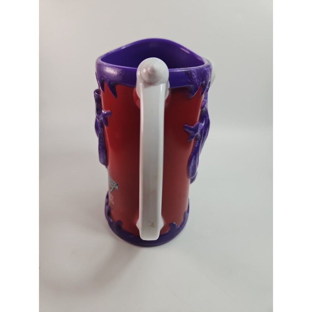 Red Monster Jam Grave Digger Monster Truck Racing Grim Reaper Plastic Mug Cup - Picture 7 of 8